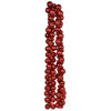 Ghirlanda Natalizia 180cm 142 Palline e Luci Led per Decorazioni Natalizie Rosso