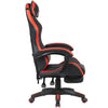 Sedia Gaming da Scrivania Rosso con Poggiapiedi Seduta Ergonomica e Regolabile