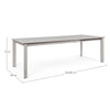 Tavolo allungabile Konnor in alluminio verniciato da esterno per giardino e veranda 160/240 cm