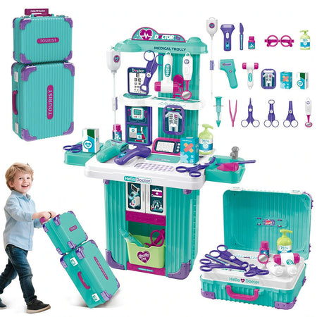 Set da Gioco Dottore con Carrello Medico e Accessori per Bambini Idea Regalo