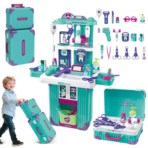 Set da Gioco Dottore con Carrello Medico e Accessori per Bambini Idea Regalo
