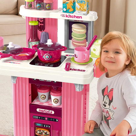 Playset Trolley Cucina Giocattolo per Bambini Accessori Luci e Suoni Idea Regalo