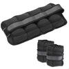 Kit 2 Pesi Allenamento Fitness 2.5KG Regolabili per Polsi e Caviglie Nero
