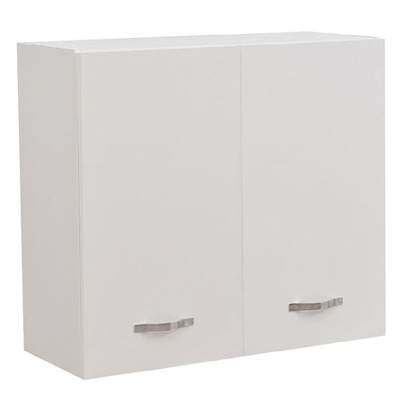 Mobile Cucina Pensile 2 Ante Componibile in Legno Colore Bianco 80x32 H72cm