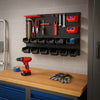 Pannello Portautensili da Parete 45 Pezzi con Contenitori e Ganci Officina Garage 95x54cm