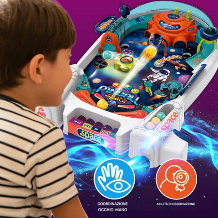 Mini Flipper per Bambini Gioco Arcade di Coordinazione Giocattolo Idea Regalo