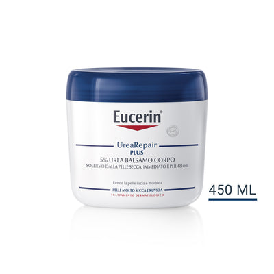 Eucerin UreaRepair Plus 5% urea balsamo corpo per pelle secca e ruvida 450ml