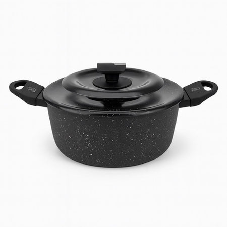 Set Pentole 6pz Pietra con Coperchio Magico Antiodore Casseruole 16 20 24 cm Induzione