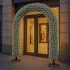 Arco Natalizio Innevato 200x240 cm con 1166 Punte Foltissimo con Base in Metallo