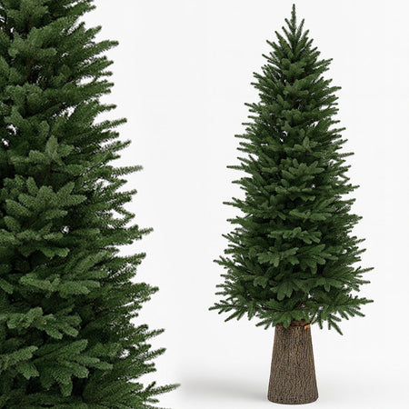 Albero di Natale Royal 180 cm Slim Base Troco Realistica 1385 Punte Foltissimo