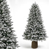 Albero di Natale Royal 180cm Innevato Base Troco Realistica 948 Punte Foltissimo