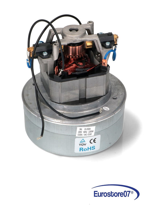 MOTORE ASPIRAPOLVERE MULTIMARCA 1200W Altezza: 158mm, Ø144mm. 230V, 50Hz.