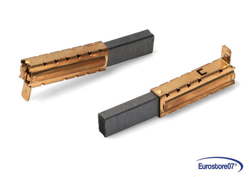 COPPIA SPAZZOLA SPAZZOLE MOTORE ASPIRAPOLVERE 6,3x11x32mm . Faston: 6,3mm.