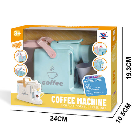 Macchina per Caffè Giocattolo Bianco Elettrodomestico Coffee Maker Idea Regalo