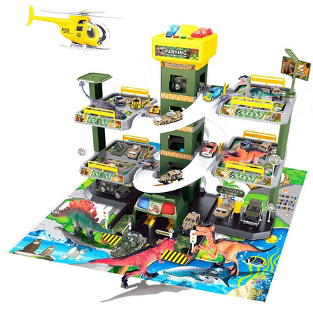 Garage Multipiano per Bambini Parcheggio Macchinine Giocattolo Idea Regalo