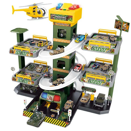 Garage Multipiano per Bambini Parcheggio Macchinine Giocattolo Idea Regalo