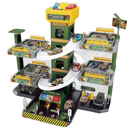 Garage Multipiano per Bambini Parcheggio Macchinine Giocattolo Idea Regalo