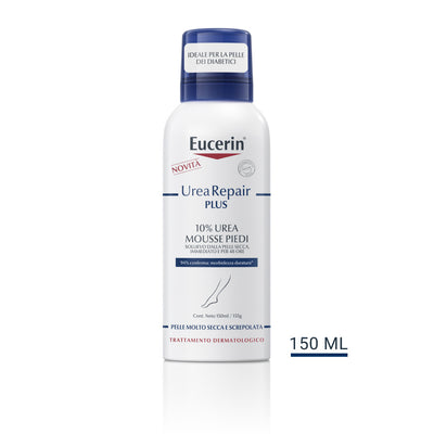 Eucerin UreaRepair Plus 10% urea mousse piedi per pelle molto secca e screpolata 150ml