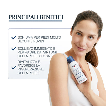 Eucerin UreaRepair Plus 10% urea mousse piedi per pelle molto secca e screpolata 150ml