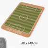 Tappeto Cameretta Bambino 80x140 Verde Morbido Campo da Calcio in Polyestere e Spugna