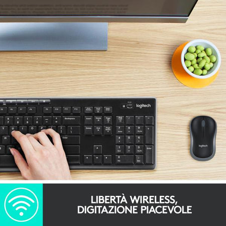 KIT TAST+MOUSE WIRELESS MK270 LOGITECH