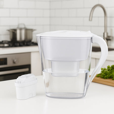 Brocca Depurativa Acqua Filtrata 2.6 lt con Filtro Anticalcare e indicatore cambio