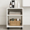 Mobile Ufficio Porta Stampante con Ruote Mobiletto Multiuso Bianco 40x35x60cm