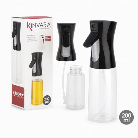 Oliera Spray 200ml in plastica PP uso Alimentare per Friggitrice ad Aria Anti Spreco Cucina