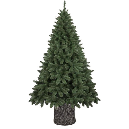 Base Supporto Albero di Natale Grigio Tronco Natalizio 34cm Realistico Universale
