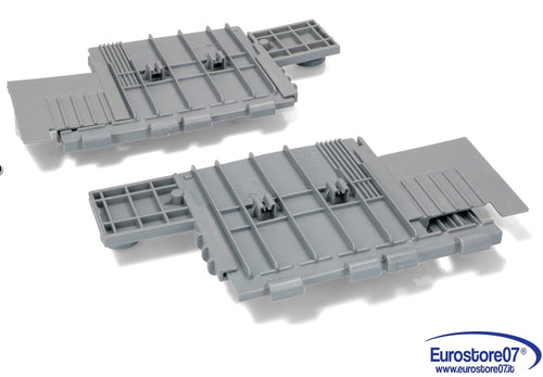 GRUPPO STAFFA REGOLAZIONE CON RUOTE DX + SX CESTO LAVASTOVIGLIE SMEG 690074913