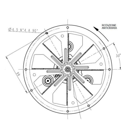 Estrattore aspiratore fumi PL30CE0170 stufe a pellet 14706099