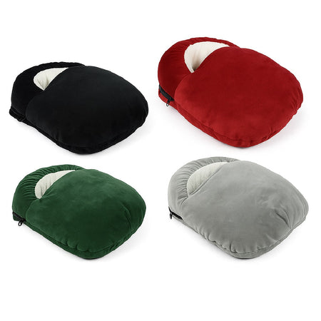 Scaldapiedi Termico Ricaricabile 500W Extra Morbido con Pelliccia e Spegnimento Automatico