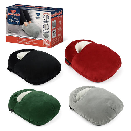 Scaldapiedi Termico Ricaricabile 500W Extra Morbido con Pelliccia e Spegnimento Automatico