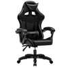 Sedia Gaming Ergonomica Reclinabile a 125° Poggiatesta e Cuscino Lombare Nero