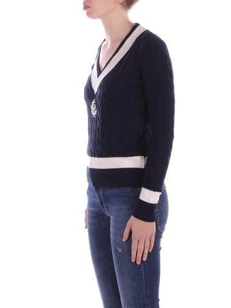 Ralph Lauren Maglie Navy avorio da donna