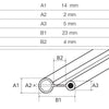 Guarnizione NOTE DE MUSIC nera stufe a pellet 14801042