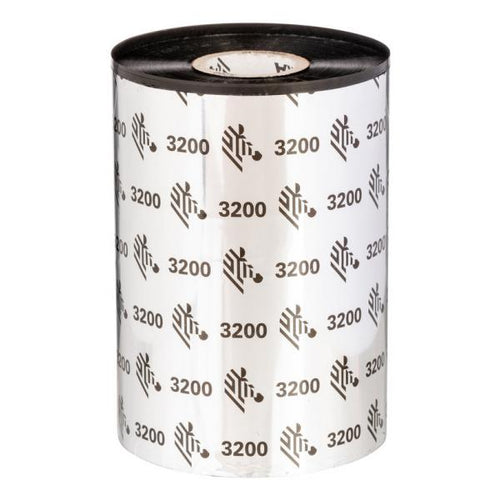 ORIGINAL Zebra nastro a trasferimento termico nero 03200GS11007 3200 WAX-RESIN 12 Rotoli, cera-resina, 110 mm x 74 m, nucleo: 12,7 mm