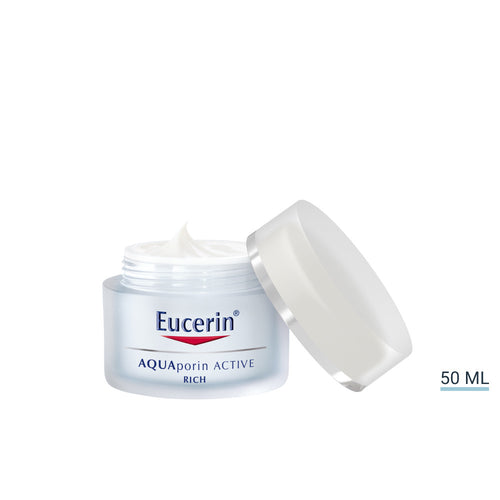Eucerin Aquaporin Active Rich crema viso idratante per pelli secche e sensibili 50ml