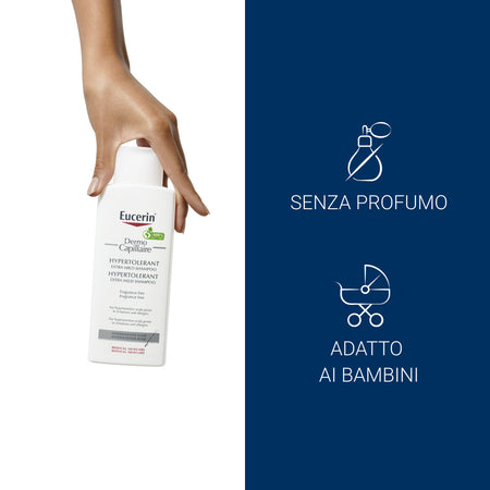 Eucerin Dermo Capillare shampoo extra-tollerabilità per cuoio capelluto ipersensibile 250ml