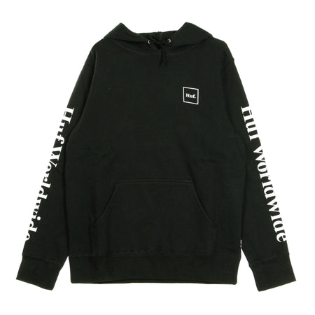 HUF Felpa Cappuccio Uomo Domestic P/o Hoodie Smu Ita Black da uomo