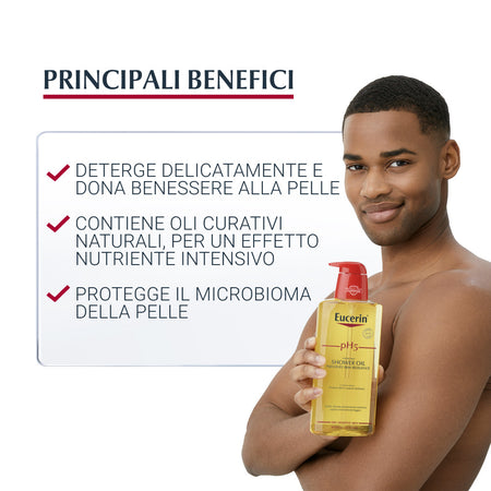 Eucerin PH5 olio detergente doccia per pelle sensibile e secca 400ml