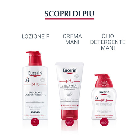 Eucerin PH5 olio detergente doccia per pelle sensibile e secca 400ml