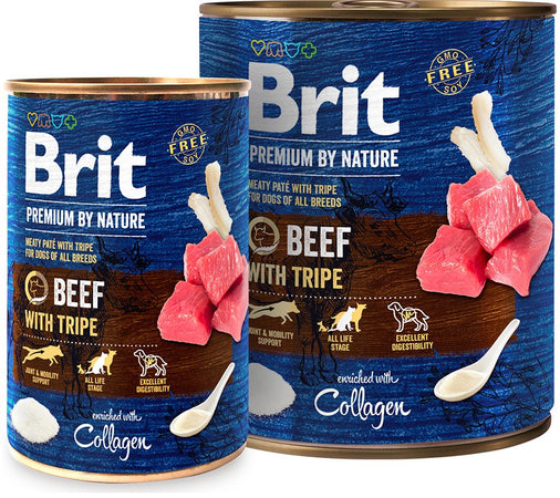 Brit mangime umido Cani adulti Manzo e Trippa 800 gr