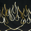 IHS Pantalone Corto Tuta Uomo 3d Print Flames Shorts Black da uomo