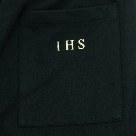 IHS Pantalone Corto Tuta Uomo 3d Print Flames Shorts Black da uomo
