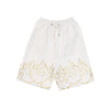 IHS Pantalone Corto Tuta Uomo 3d Print Flames Short White da uomo