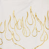 IHS Pantalone Corto Tuta Uomo 3d Print Flames Short White da uomo