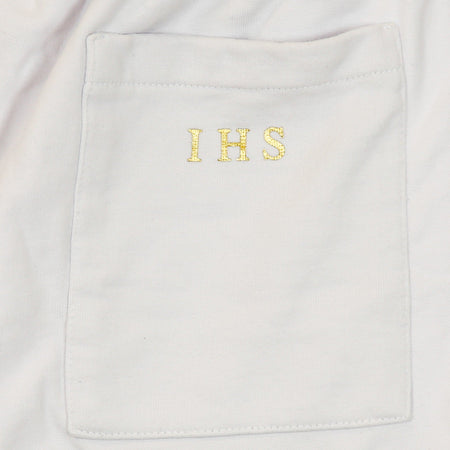 IHS Pantalone Corto Tuta Uomo 3d Print Flames Short White da uomo