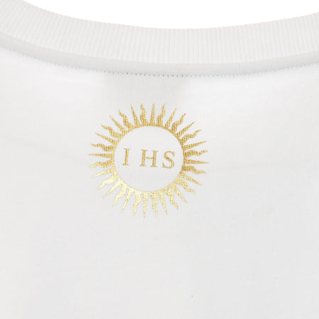 IHS Felpa Leggera Girocollo Uomo God Gold Sweatshirt White da uomo