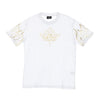 IHS Maglietta Uomo 3d Print Flames &angel Tee White da uomo